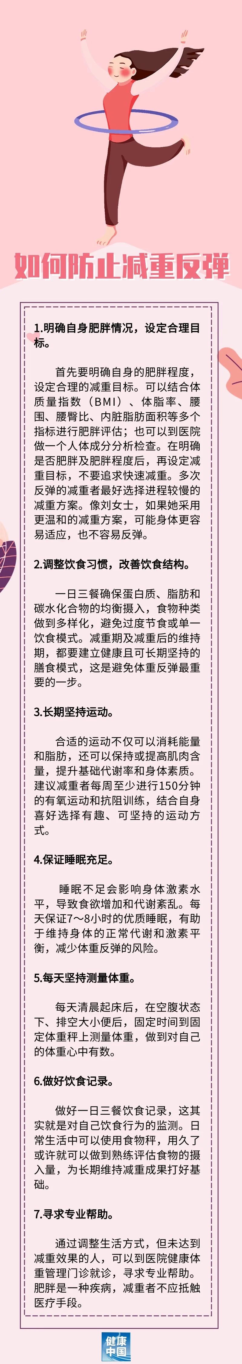 科学减重一起来| 辛苦减重，如何才能不反弹？