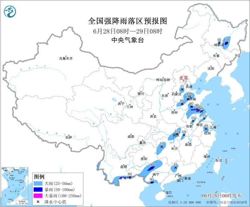 华北黄淮东北地区等地多降雨 四川盆地西北地区东南部将有强降水