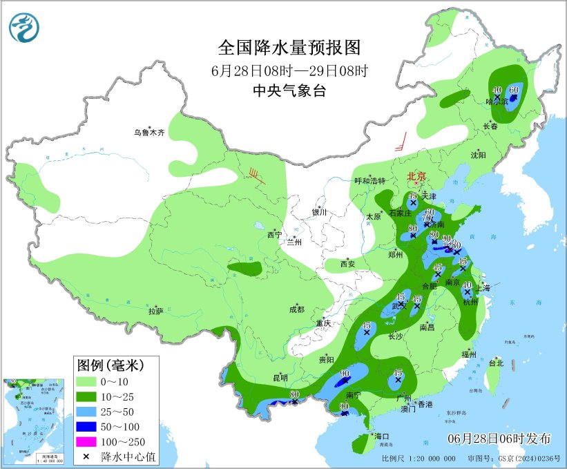 华北黄淮东北地区等地多降雨 四川盆地西北地区东南部将有强降水
