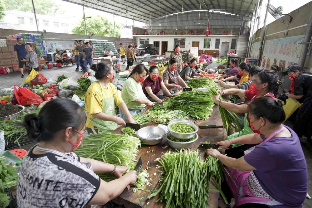 温度丨集合，带上菜刀？村民道出实情：为抗洪救灾人员做饭