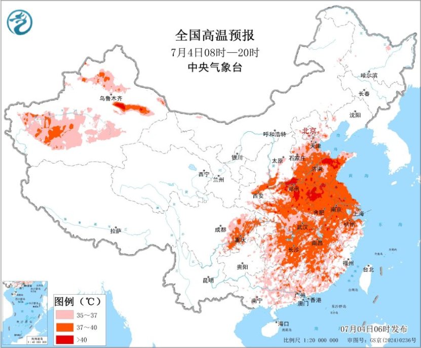 西北地区东部华北四川盆地等地多降雨 江淮江南等地将有持续性高温