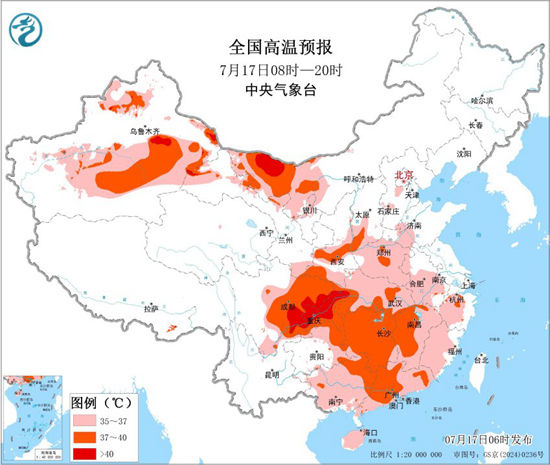 大范围高温逐渐减弱 明夜起北方迎新一轮强降雨过程