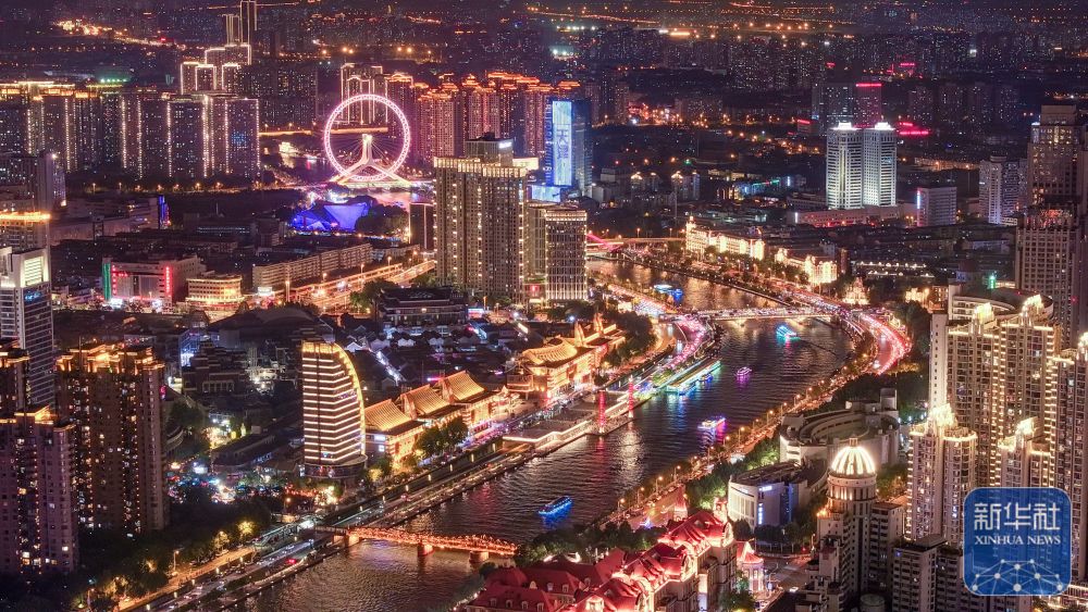 飞阅中国｜津彩夜空 光耀海河