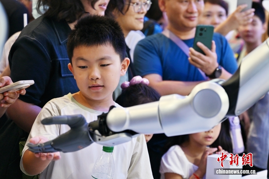 世界机器人大会周末人气旺