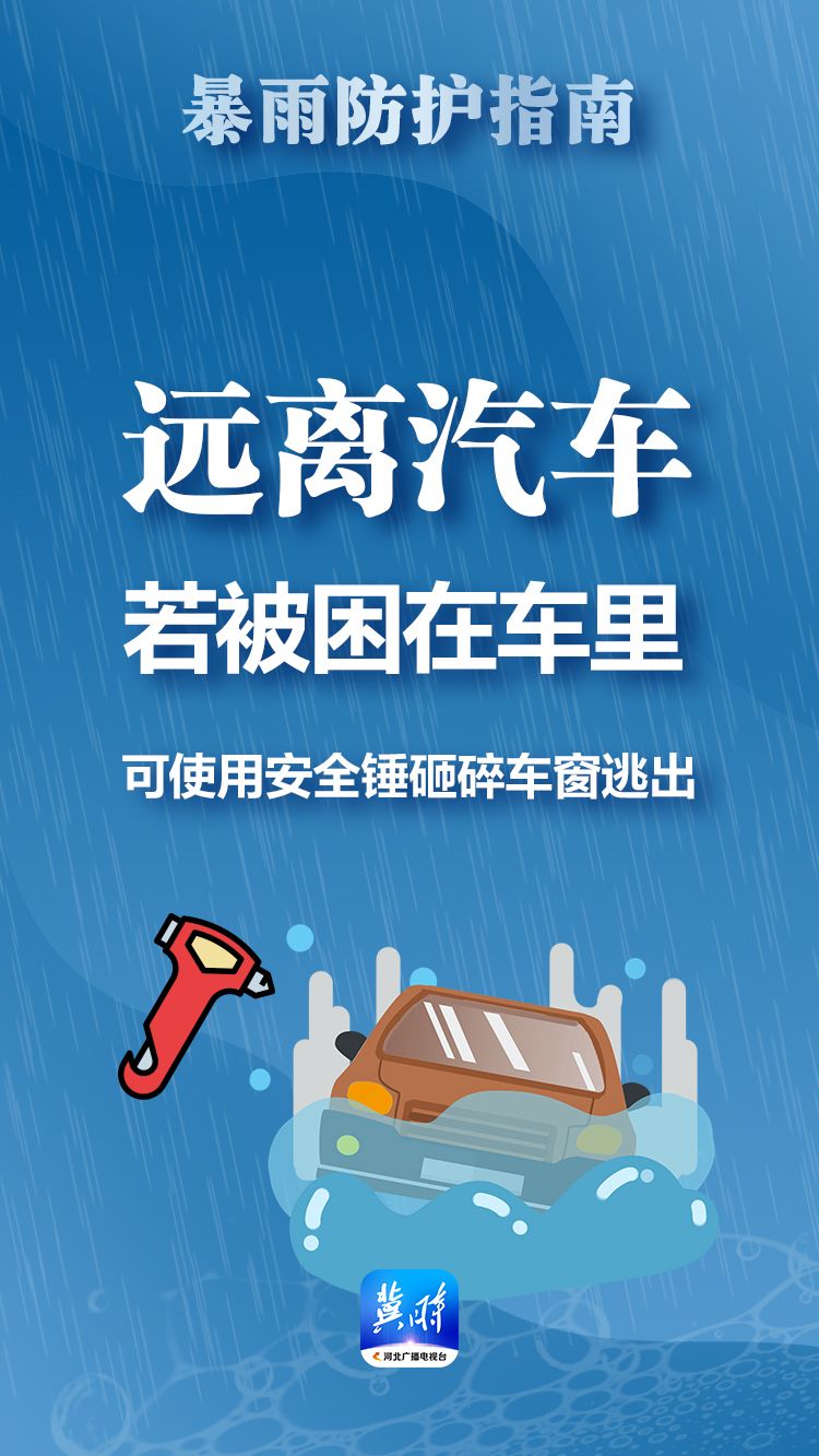 冀时海报 | 暴雨来袭，这份防护指南请收好！