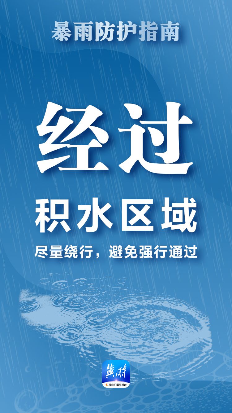 冀时海报 | 暴雨来袭，这份防护指南请收好！