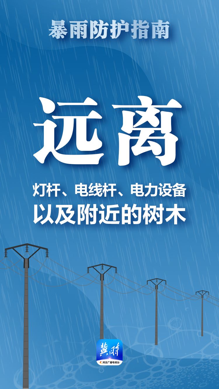 冀时海报 | 暴雨来袭，这份防护指南请收好！