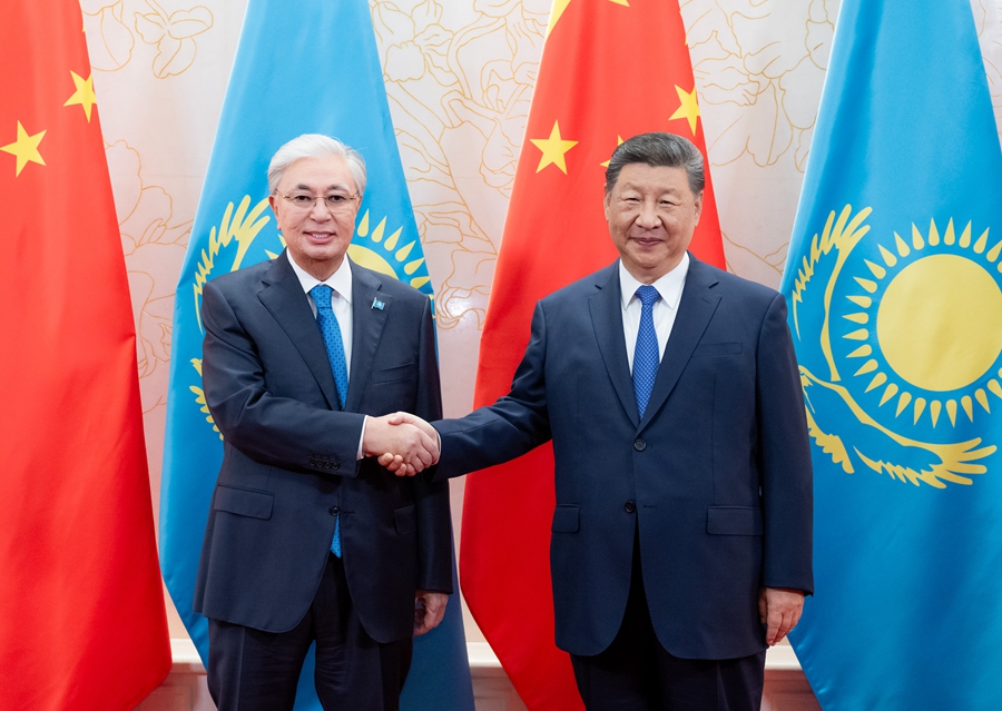 上合组织天津峰会丨习近平会见哈萨克斯坦总统托卡耶夫