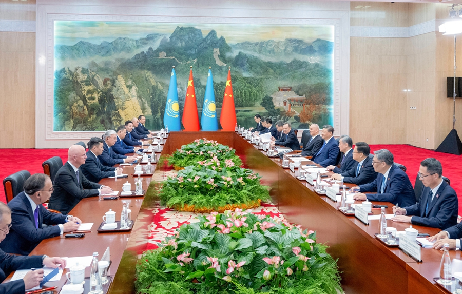 上合组织天津峰会丨习近平会见哈萨克斯坦总统托卡耶夫