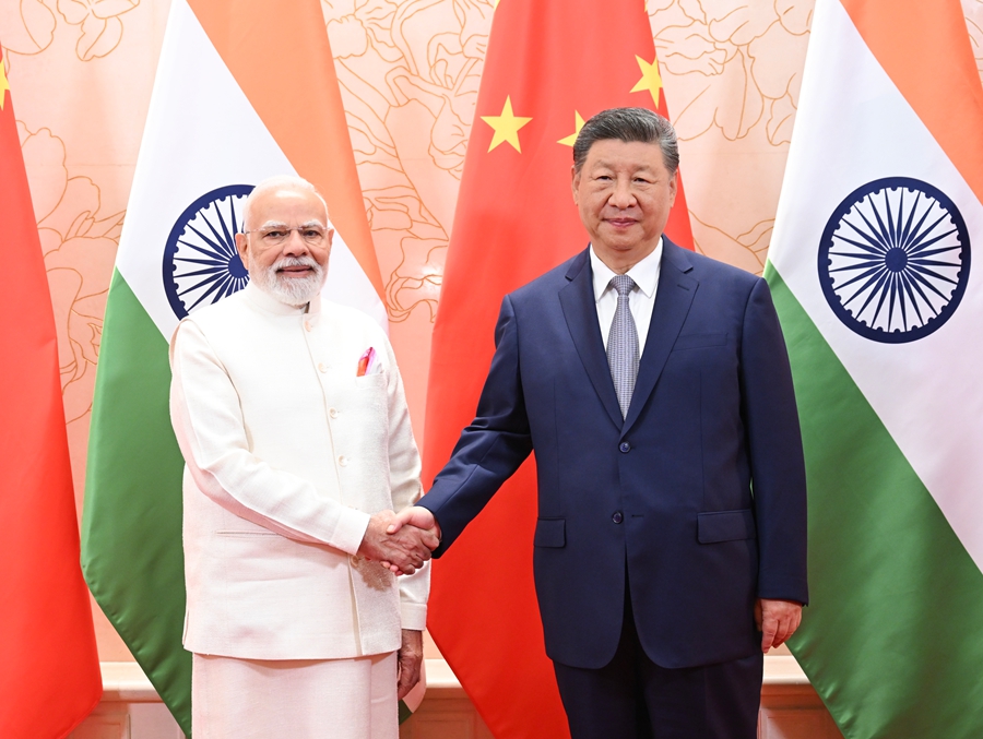 上合组织天津峰会丨习近平会见印度总理莫迪