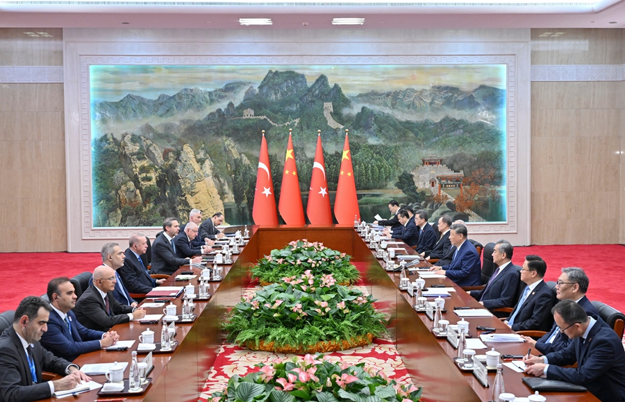 上合组织天津峰会丨习近平会见土耳其总统埃尔多安