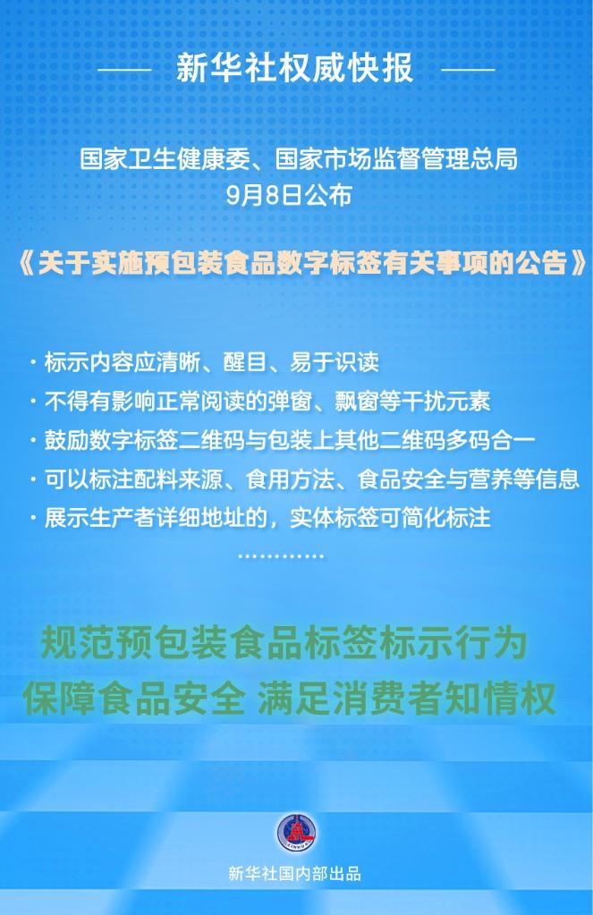 “码”上可知！我国推广数字标签助力食品安全监管