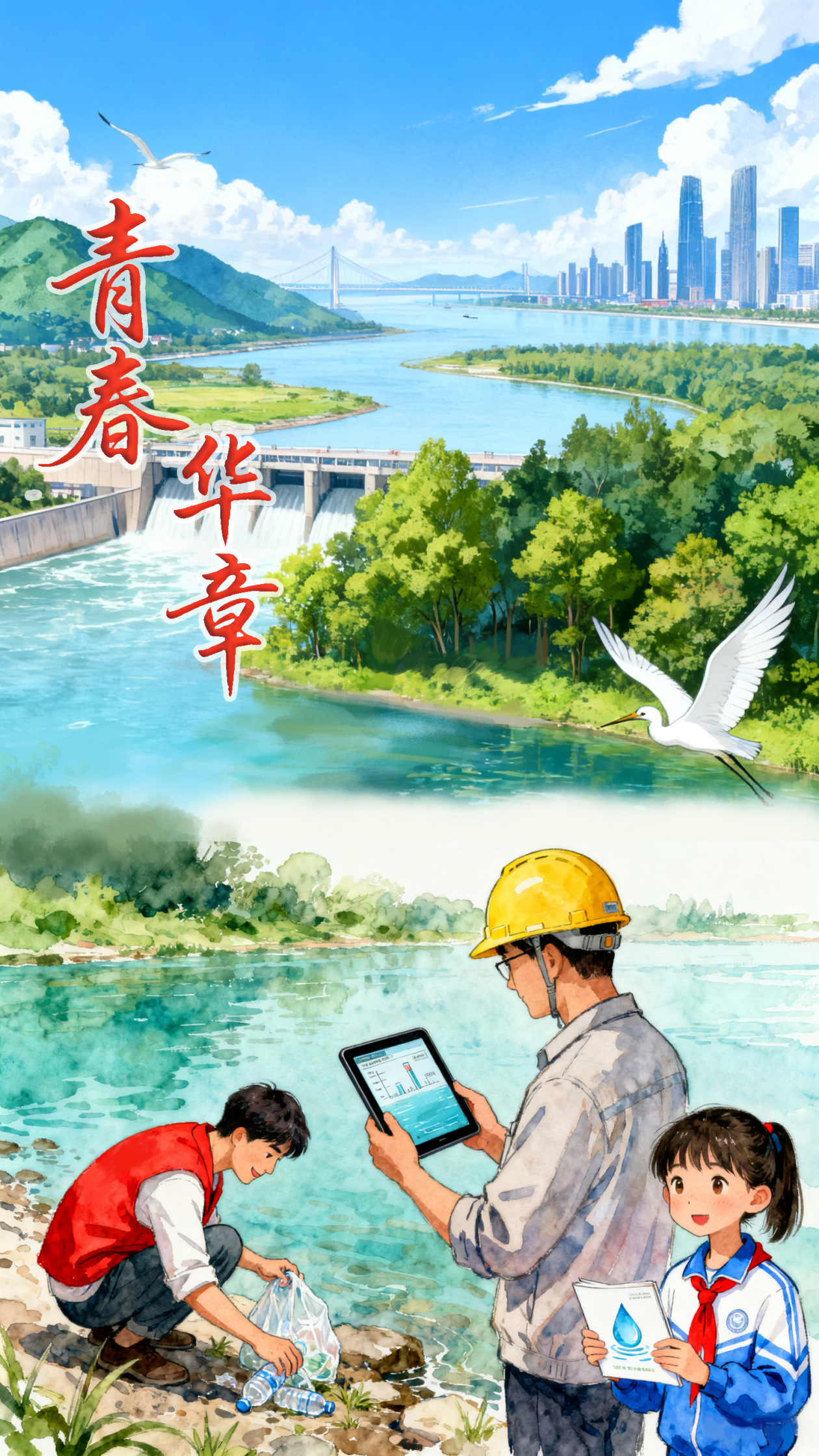 青春华章｜漫评：以青春之笔绘就“水韵江苏”安澜画卷