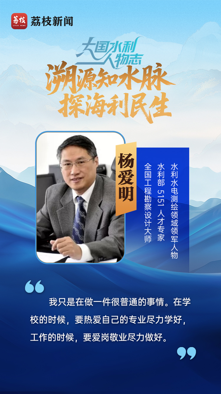 青春华章 | 大国水利人物志之探源篇：溯源知水脉，探海利民生