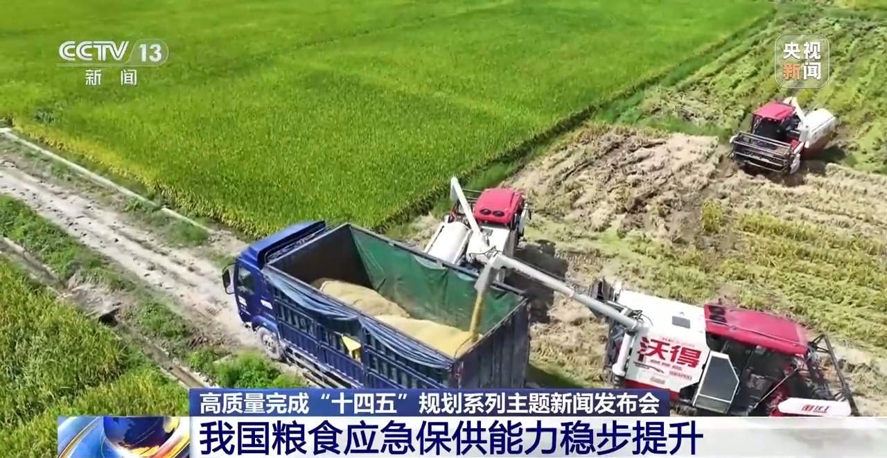 “十四五”时期 我国粮食应急保供能力稳步提升