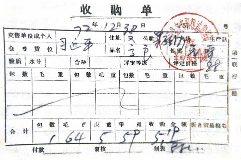 人民领袖｜这张交粮凭证 交售人是习近平