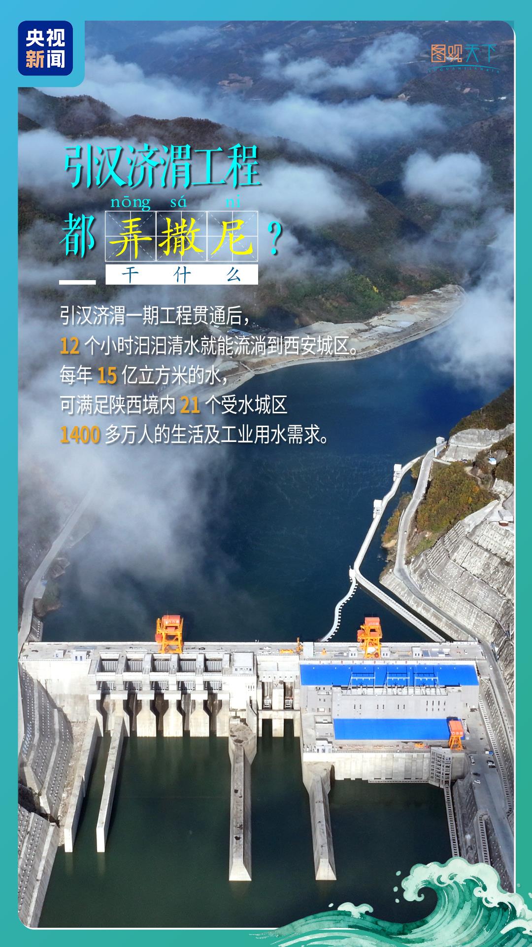 行走江河看中国丨南水穿秦岭，引汉济渭“嘹咋咧”！