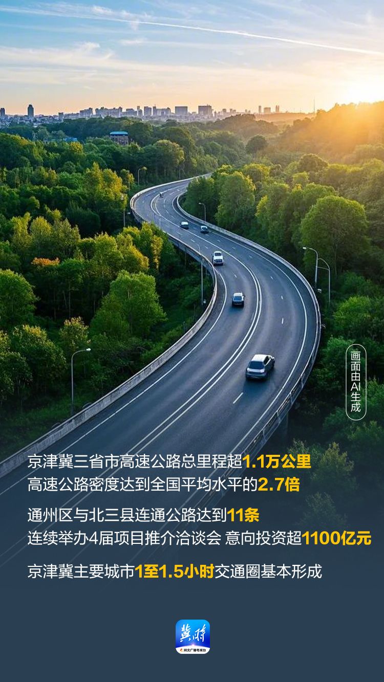 AI海报·数说“十四五”河北答卷丨数据再刷新！京津冀协同发展向纵深推进
