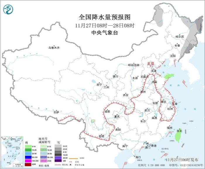 较强冷空气继续影响东北及黄淮以南地区 黄淮江淮等地有沙尘