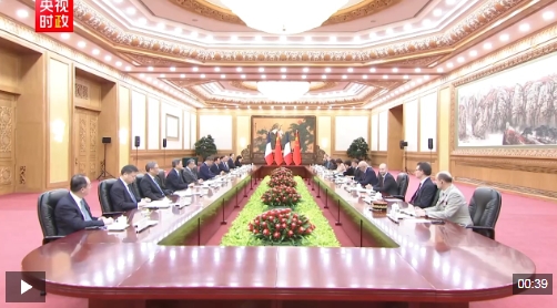 习近平：让中法全面战略伙伴关系在“新甲子”走得更稳更好