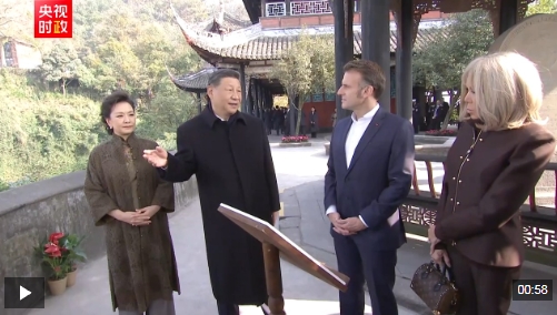 独家视频丨中法元首友好交流：从治水之道汲取治国理政智慧
