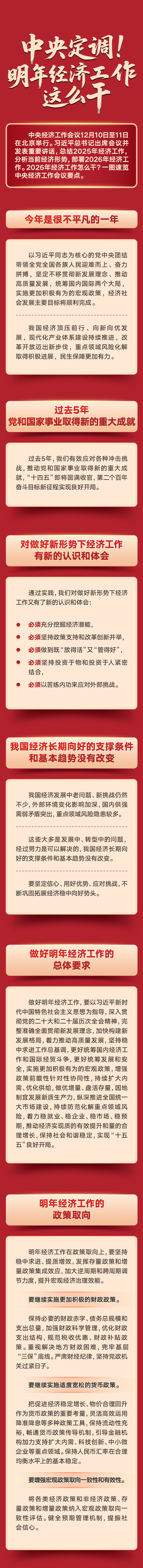 中央定调！明年经济工作这么干