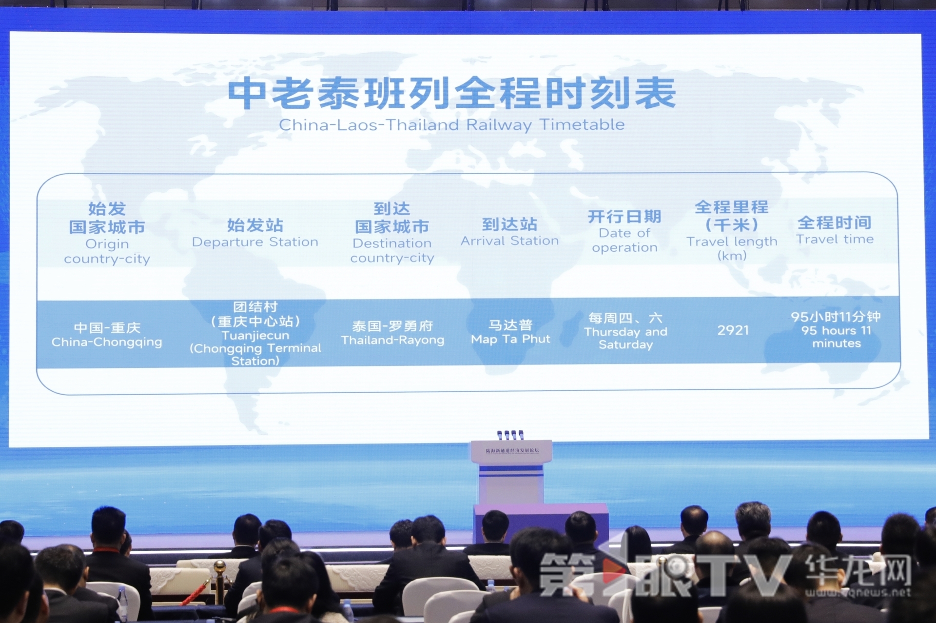 首批中老泰班列全程时刻表发布。第1眼TV-华龙网记者 石涛 摄
