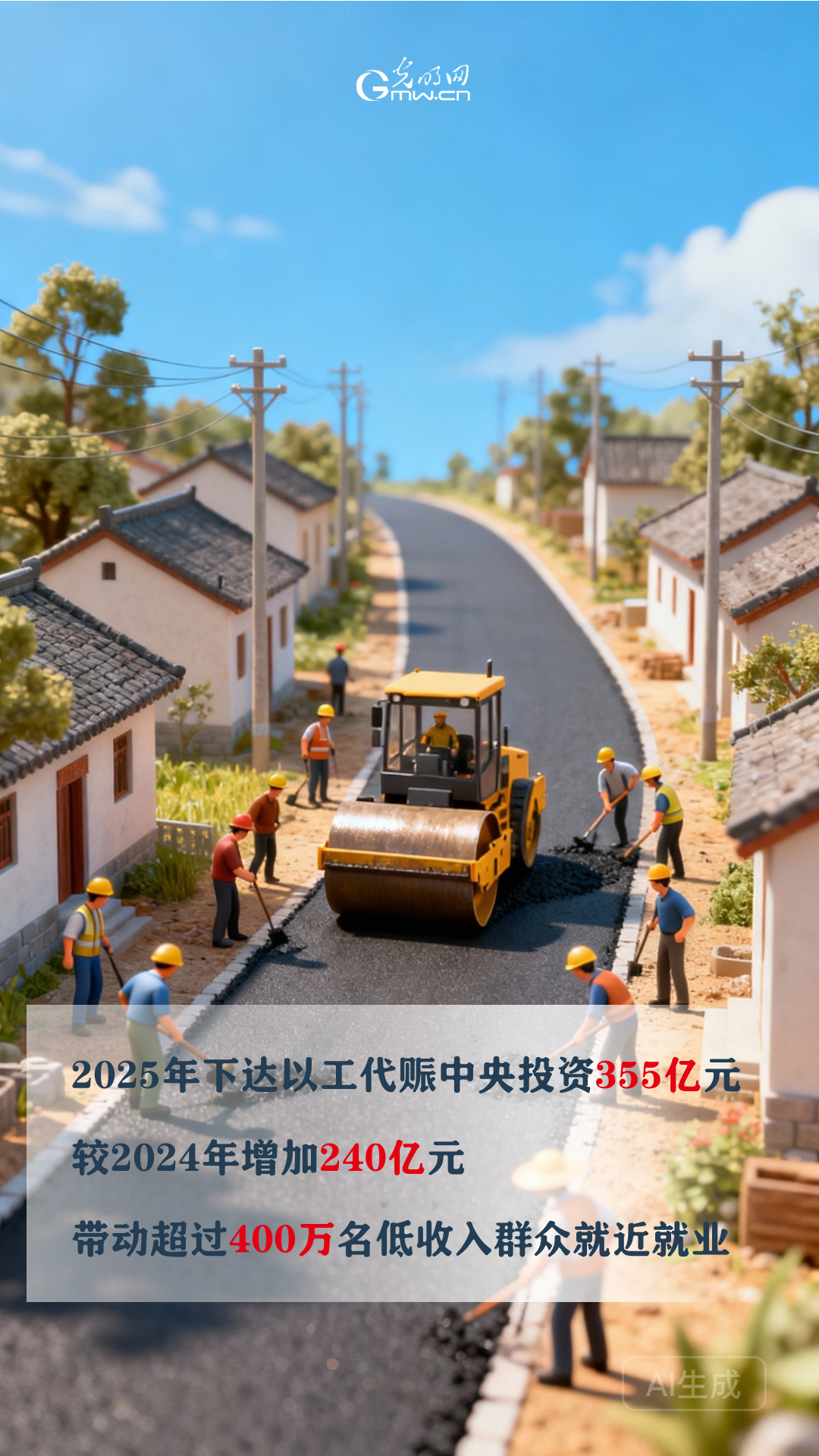 国家发改委：拓展重点群体岗位 以工代赈新规让群众增收更直接