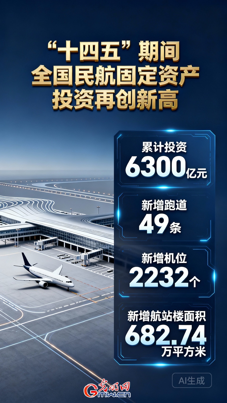 【AI海报】航空总人口超5亿 我国成为全球第一航空人口大国