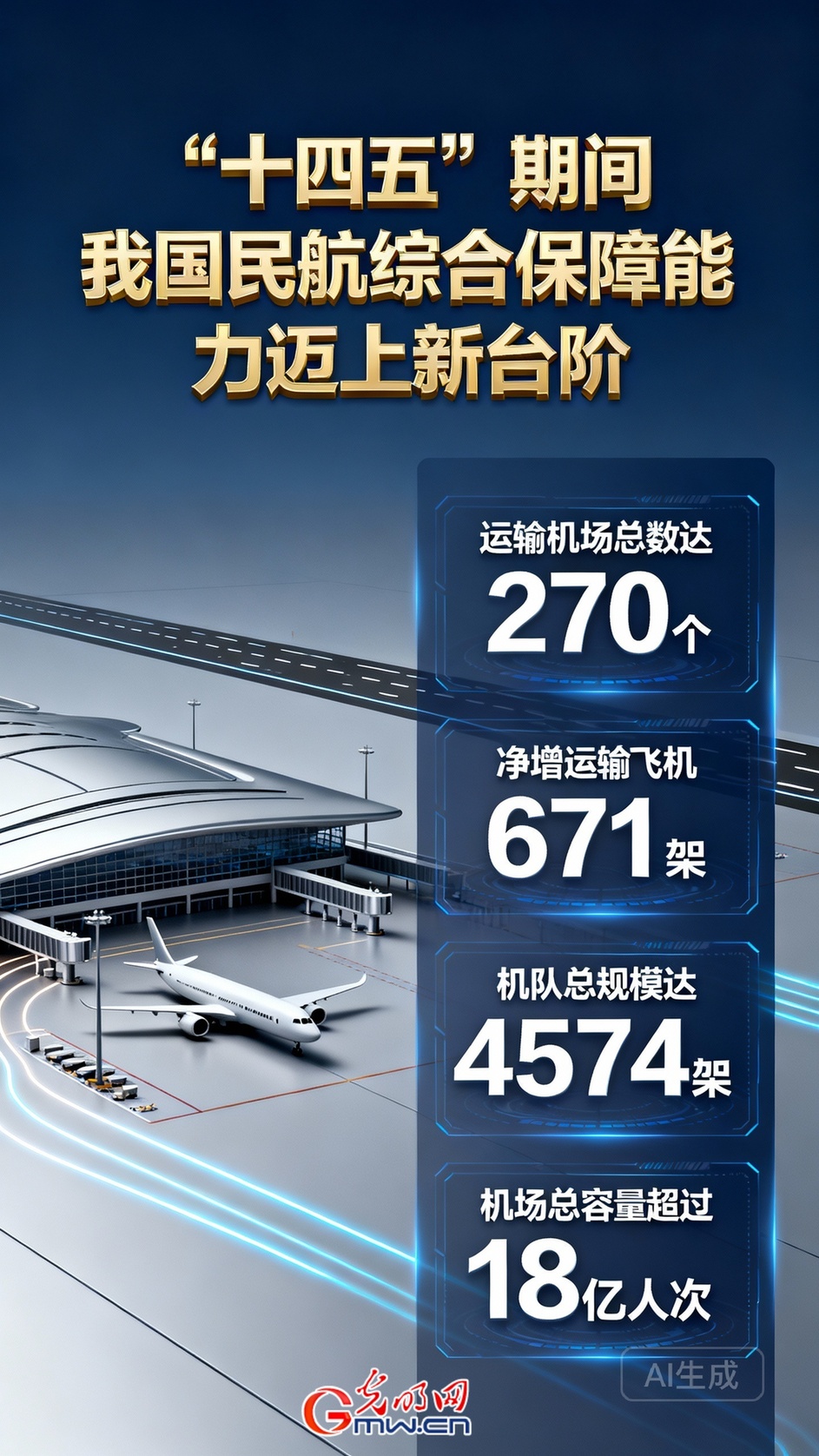 【AI海报】航空总人口超5亿 我国成为全球第一航空人口大国