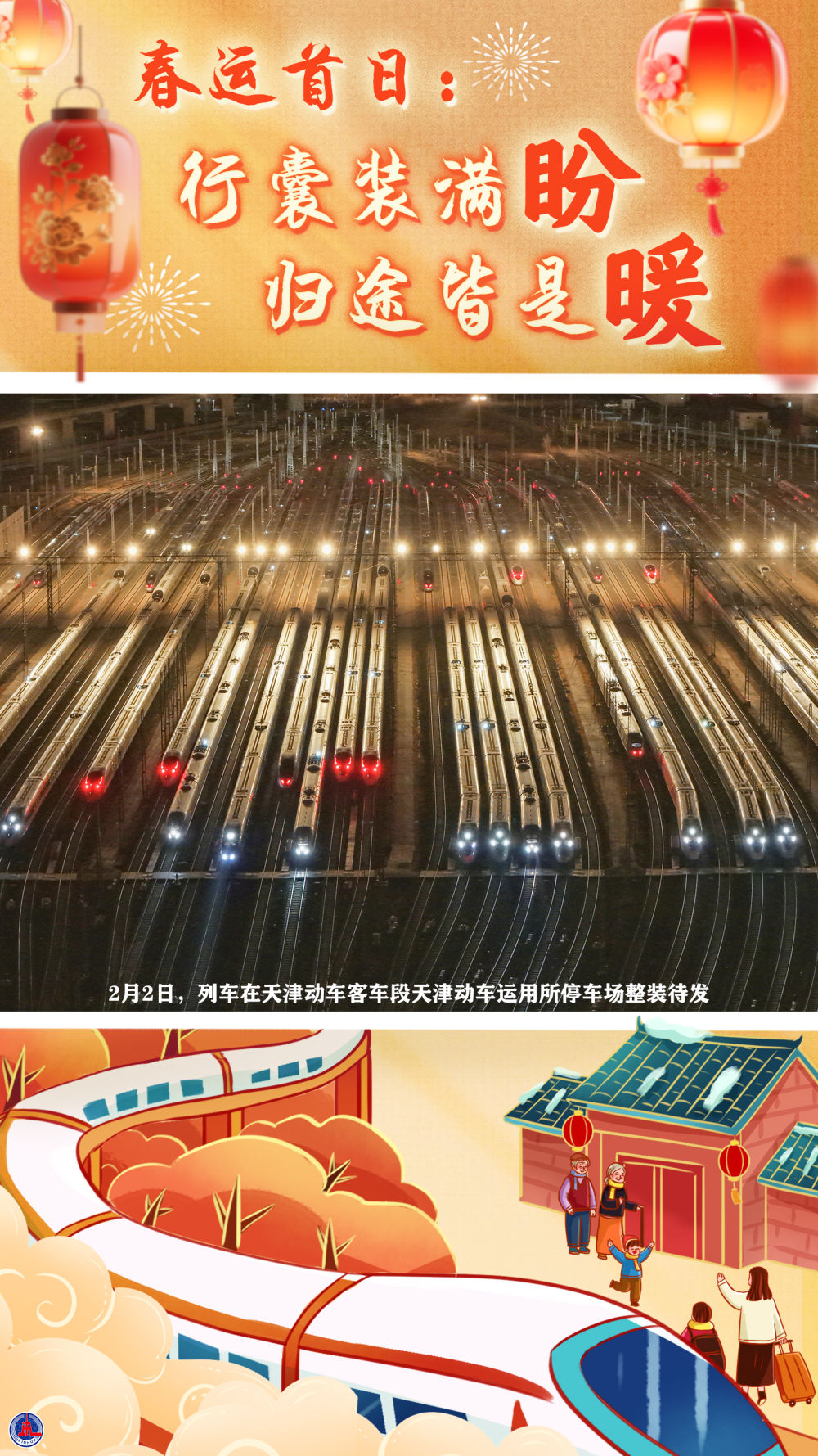 海报短视频｜春运首日：行囊装满盼，归途皆是暖