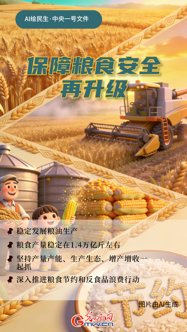 AI绘民生·中央一号文件丨保障粮食安全如何再升级? AI绘民生·中央一号文件丨保障粮食安全如何再升级?