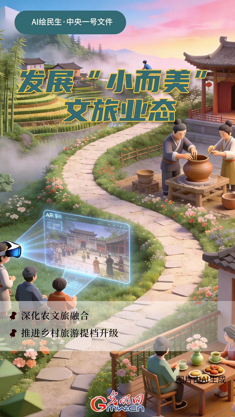 AI绘民生·中央一号文件丨乡村旅游怎么发展？