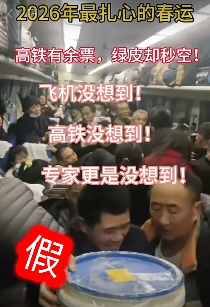 国铁集团:网传春运绿皮车严重超员视频系历史画面拼凑不实信息 图片