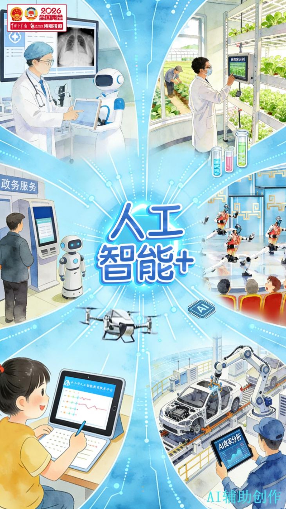 好评中国·“00后”评论员观察|AI时代,我们如何“智”取未来? 好评中国·“00后”评论员观察|AI时代,我们如何“智”取未来?