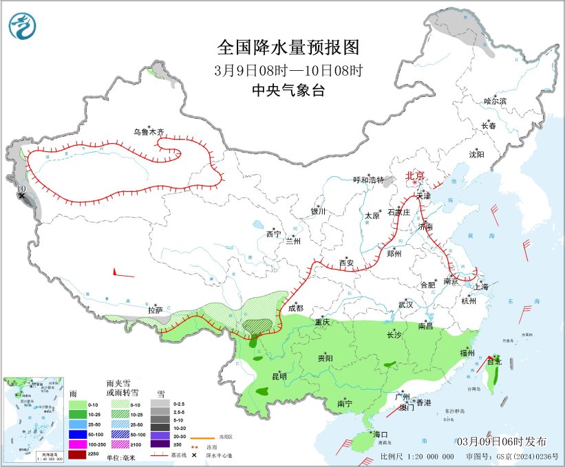 较强冷空气将影响我国长江以北地区