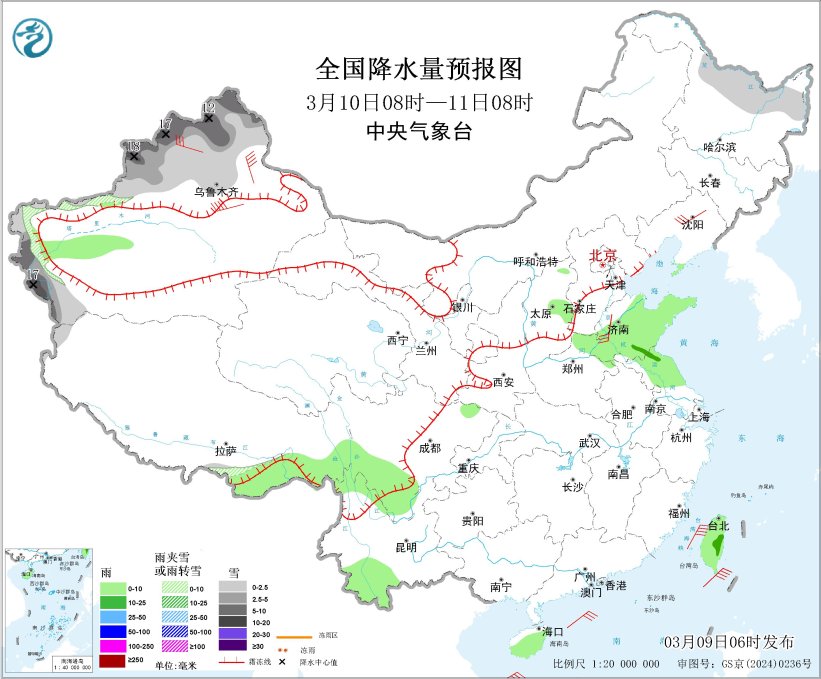 较强冷空气将影响我国长江以北地区
