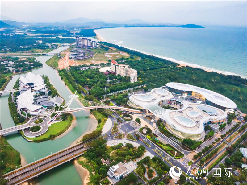 三亚国际免税城航拍图。图片来源：人民网