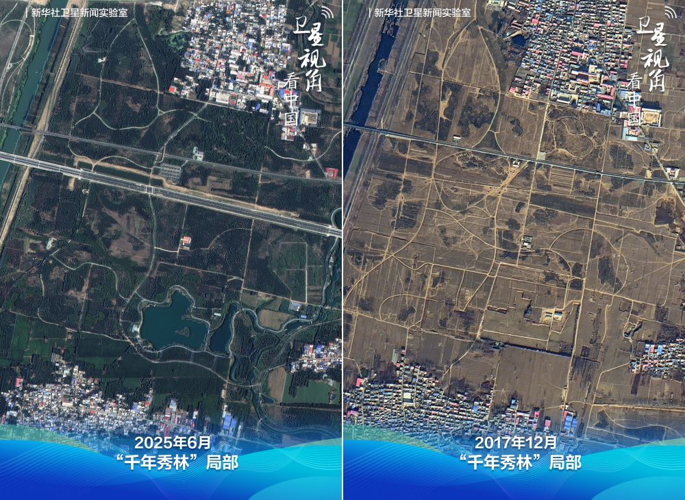 卫星见证“未来之城”大变化