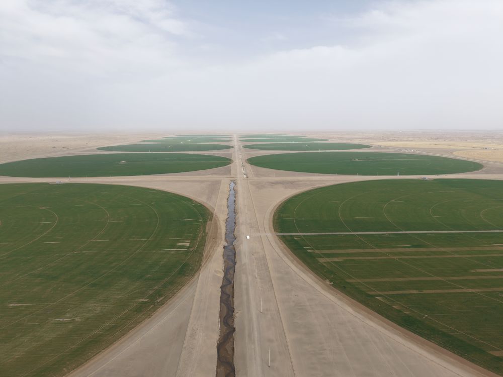 从太空看中国：只用了一年，沙漠边缘“绘就”绿色“同心圆”