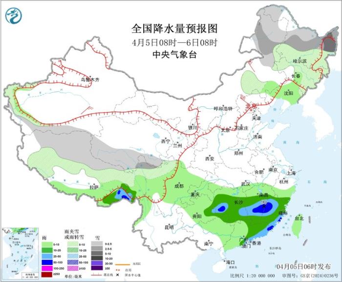 北方地区有大风和雨雪天气 江南华南等地将有较强降水