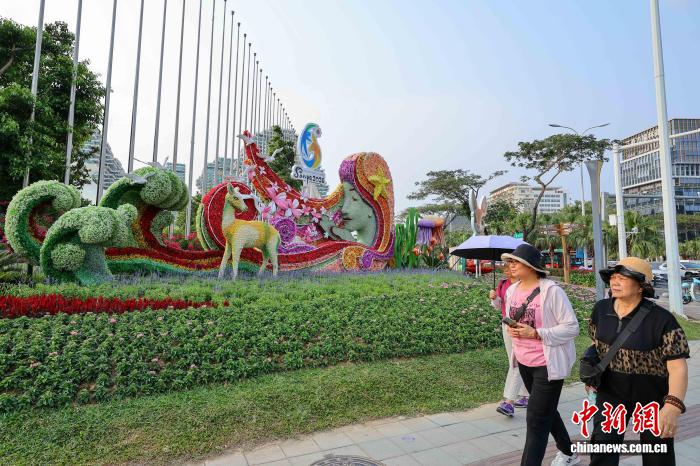 三亚盛妆迎第六届亚洲沙滩运动会