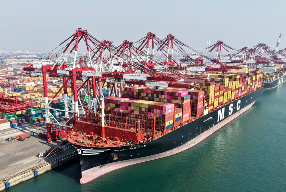 首席记者谈首季经济｜在港口触摸中国外贸新脉动