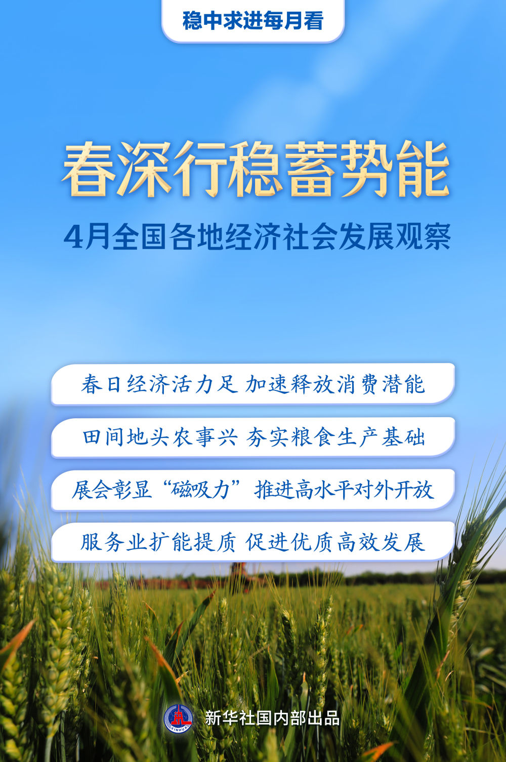 稳中求进每月看｜春深行稳蓄势能——4月全国各地经济社会发展观察