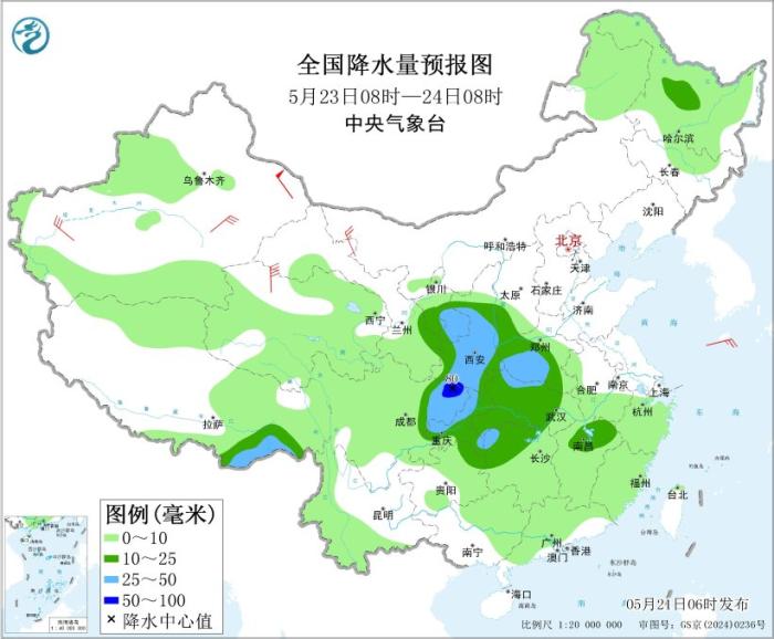 华南江南南部等地有强降水 西北部分地区有沙尘天气