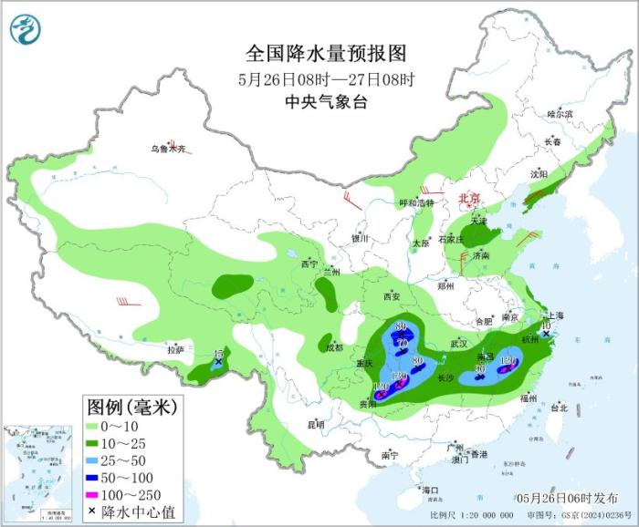 南方地区仍有较强降水 北方部分地区有大风沙尘降温雷雨
