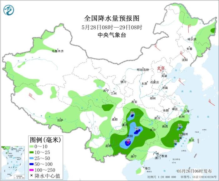 南方地区仍有较强降水 北方部分地区有大风沙尘降温雷雨