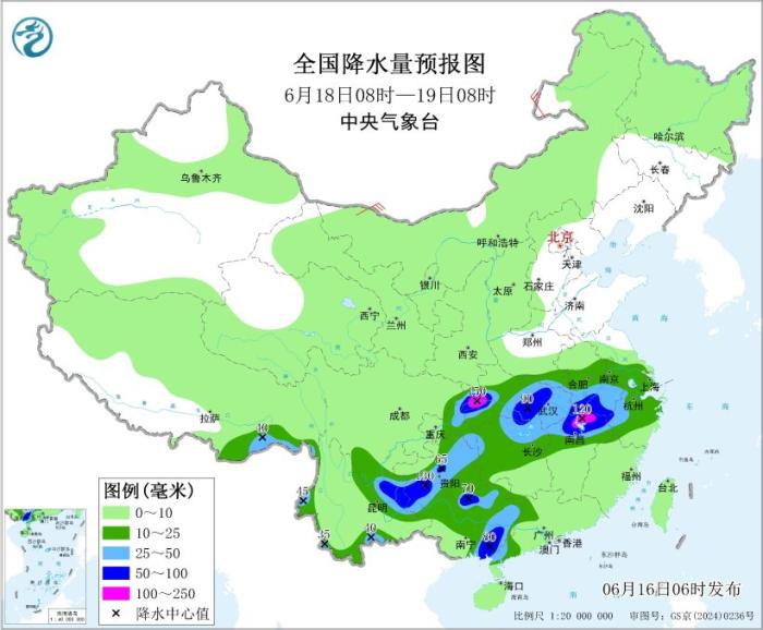 广东广西等地仍有强降雨 东北华北等地多雷阵雨