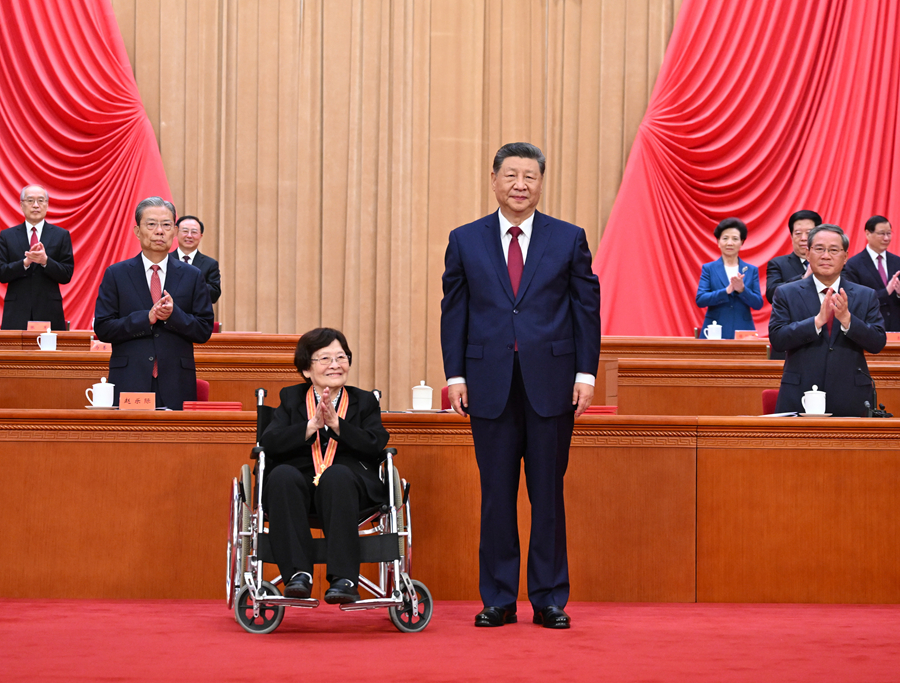 庆祝中国共产党成立105周年大会在京隆重举行