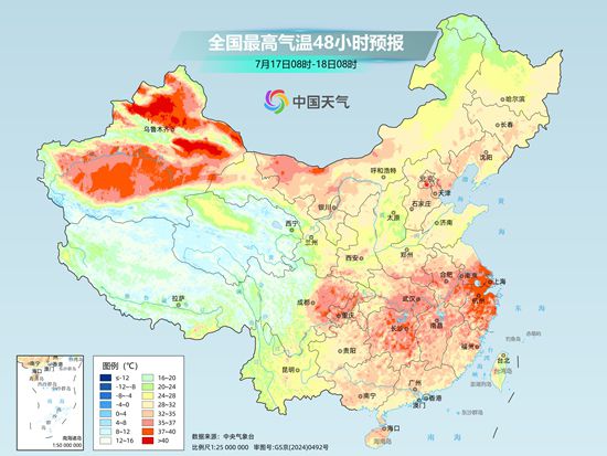 陕西四川盆地等地局地有大暴雨 南方多地暑热昼夜连轴转 bqdt